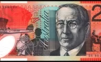 Anverso billete de 20 Dólares Australianos