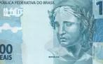 Anverso billete de 100 Reales Brasileños