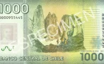 Reverso billete de 1,000 Pesos Chilenos
