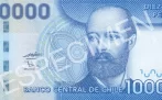 Anverso billete de 10,000 Pesos Chilenos