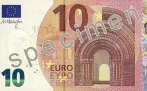Anverso billete de 10 Euros