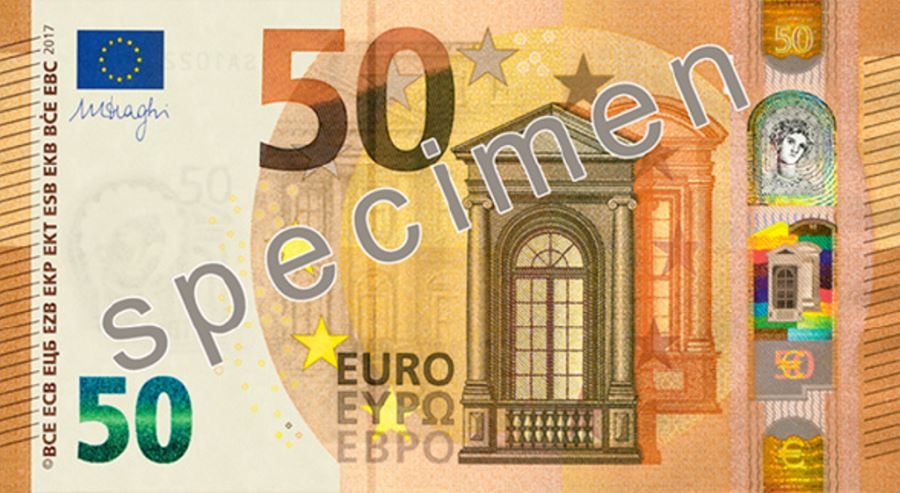 Anverso billete de 50 euros