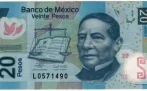 Anverso billete de 20 Pesos Mexicanos