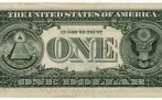 Reverso billete de 1 Dólar Americano