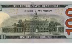 Reverso billete de 100 Dólares Americanos